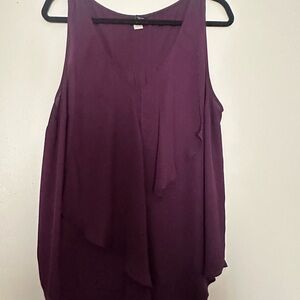 Torrid Asymmetrical Purple Sleeveless Tank Top
